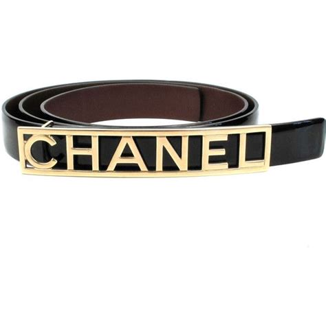 black chanel logo belt|pre owned Chanel belt.